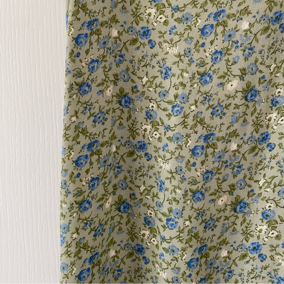 Reformation Ventura Linen Mini Dress in Color Sprite - Picture 5 of 5